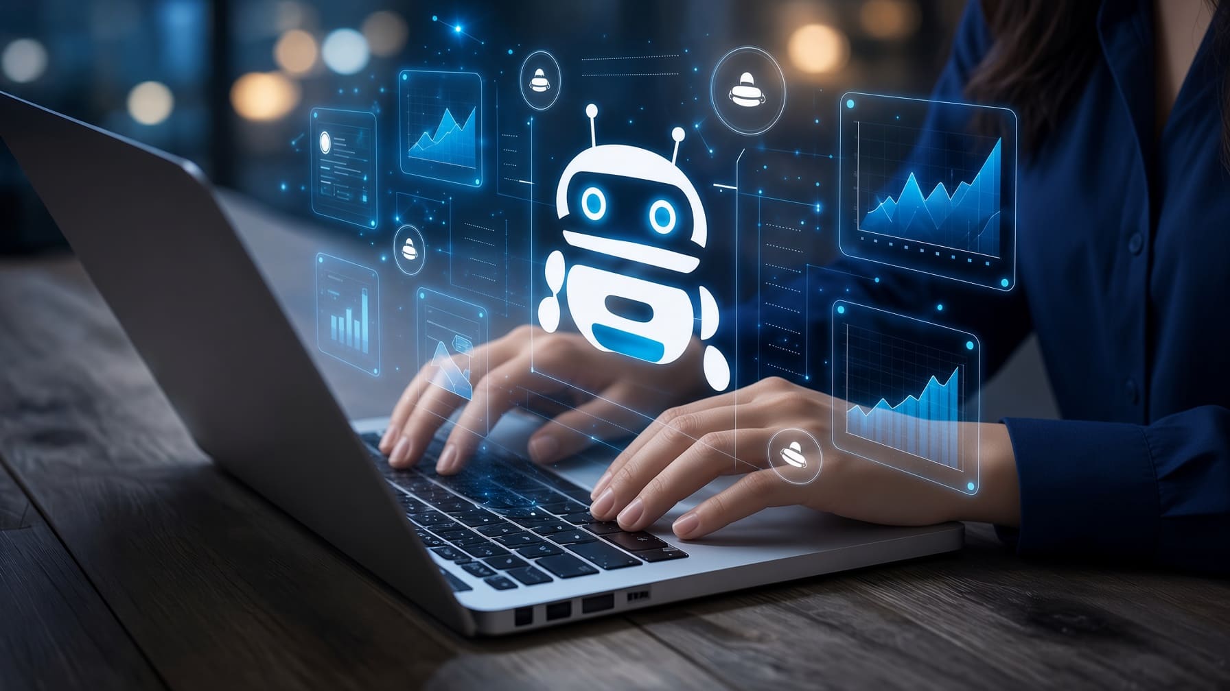 Automação de processos e agentes de IA na rotina empresarial